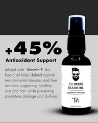 Beard Oil – 30 ml, Made with Organic Sandalwood Oil+Avocado Oil+Walnut Shell Extract+Vitamin E | Fill in Patches and Stimulate Healthier Growth | Removes Itch, Softens Stubble, Conditions Skin & Promotes Beard Growth | Non-Greasy, Fast-Absorbing Formula.