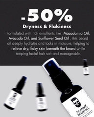 Beard Oil – 30 ml, Made with Organic Sandalwood Oil+Avocado Oil+Walnut Shell Extract+Vitamin E | Fill in Patches and Stimulate Healthier Growth | Removes Itch, Softens Stubble, Conditions Skin & Promotes Beard Growth | Non-Greasy, Fast-Absorbing Formula.