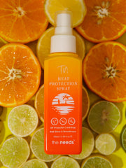 Heat Protection Hair Spray – 100 ml with Vitamin E & Botanicals Oil | Iron Guard+Adds High Shine and Primes for Styling | Resist Heat Damage to Hair | Prevents  Frizz, Damage & Breakage | Lightweight Thermal Protection Spray | Paraben & Sulfate Free.