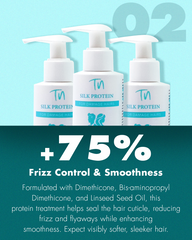 Silk Protein Treatment – Premium Hair Repair Silk Protein Infusion | Ultimate Hair Transformation-Restore+Revitalize+Repair | Softness+Shine+Split-Ends | Intense Bonding for Stronger, More Damage-Resistant Hair | Lightweight Texture.