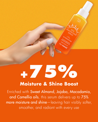 Sun Protection Hair Spray – 100 ml with Grape Seed Oil+Vitamin E+Natural Organic Oils | Weightless & Non-Greasy Invisible Mist | UV Protection Spray For Hair & Scalp | Prevents Color Fade & Dryness | For Outdoor Activities | Travel-Size UV Protection.