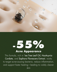 Tea Tree Anti-Acne Serum – 30 ml, Organic Tea Tree Oil+Niacinamide+Salicyclic Acid | Reduce Pimples, Breakouts, Acne Scars, Dark Spots & Blemishes | Deep Pore Cleaning, Oil Control | Calming Redness, Soothing, Enhance Skin Glow | For Acne-Prone Skin.