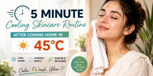 5 Minute Cooling Skincare Routine After Coming Home in 45°C Heat