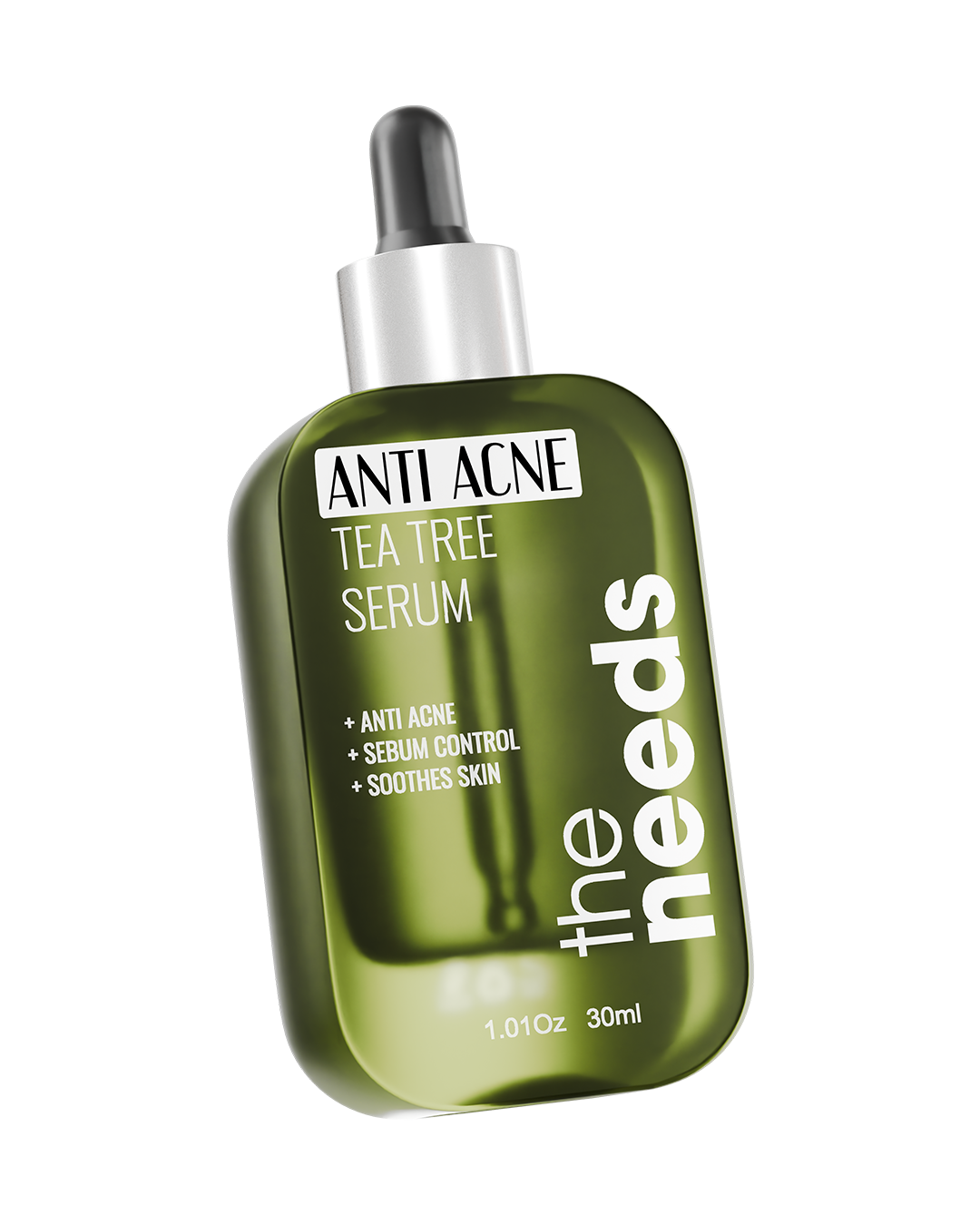 Tea Tree Anti-Acne Serum – 30 ml, Organic Tea Tree Oil+Niacinamide+Salicylic Acid | Reduce Pimples, Breakouts, Acne Scars, Dark Spots & Blemishes | Deep Pore Cleaning, Oil Control | Calming Redness, Soothing, Enhance Skin Glow | For Acne-Prone Skin.