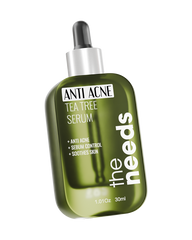 Tea Tree Anti-Acne Serum – 30 ml, Organic Tea Tree Oil+Niacinamide+Salicylic Acid | Reduce Pimples, Breakouts, Acne Scars, Dark Spots & Blemishes | Deep Pore Cleaning, Oil Control | Calming Redness, Soothing, Enhance Skin Glow | For Acne-Prone Skin.