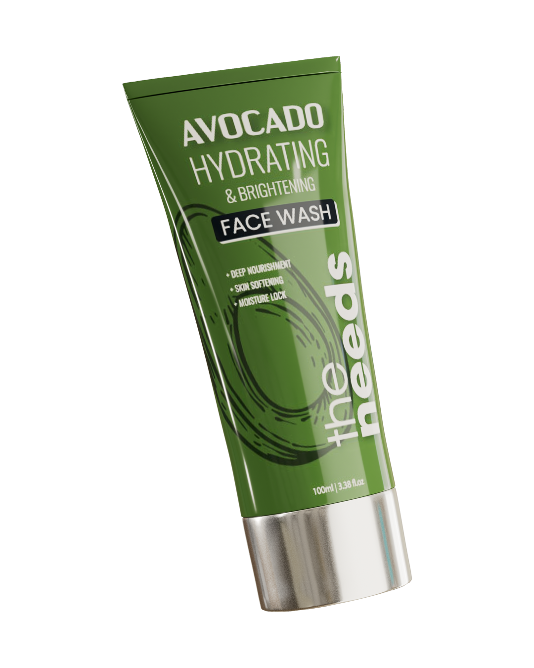 Avocado Hydrating & Brightening Face Wash – 100ml | Shea Butter + Panthenol + Vitamin C | Moisturizing Facial Cleanser For Dry, Dull & Normal Skin | Cleanses + Softens + Hydrates | Fresh, Smooth & Radiant-Looking Skin