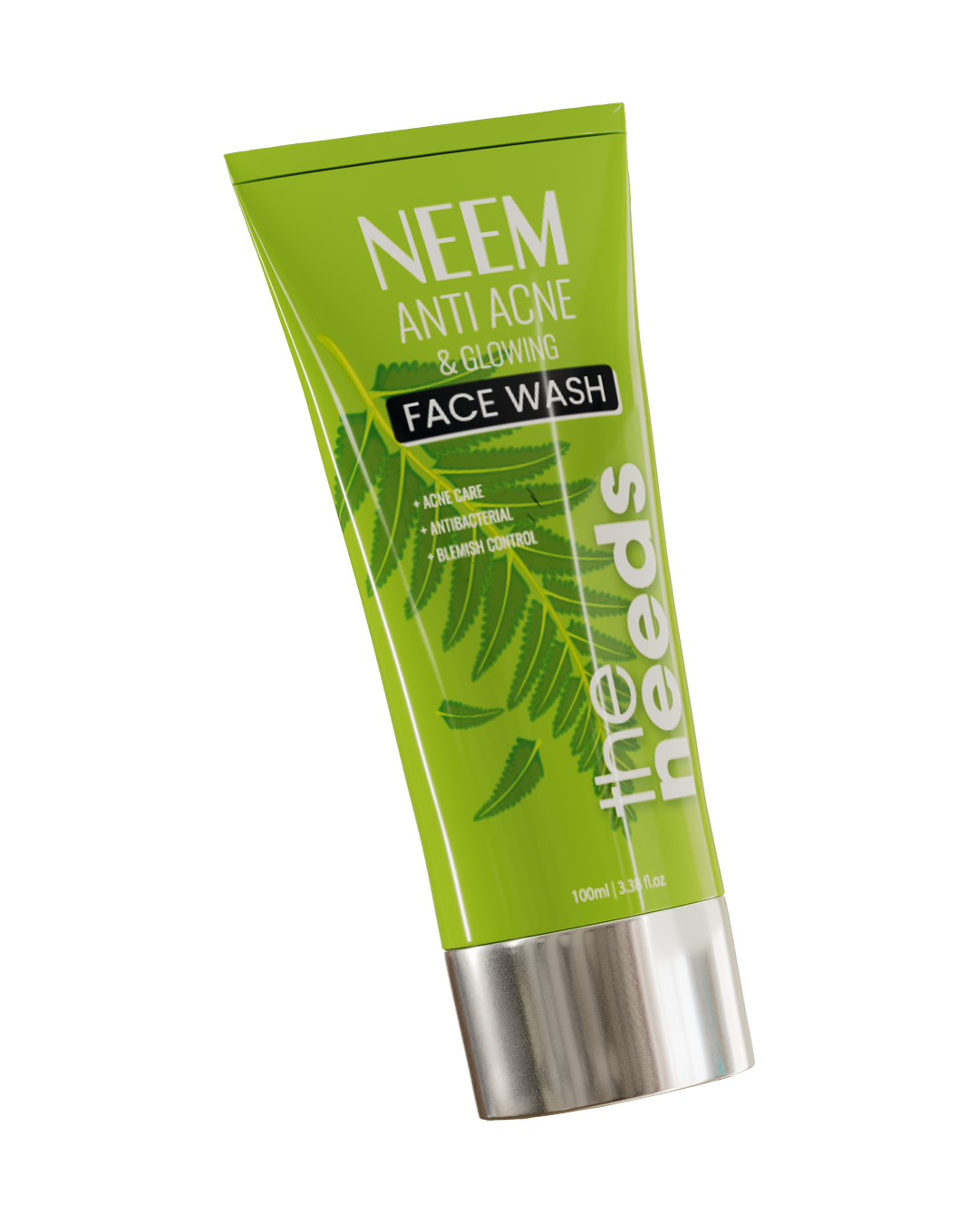Neem Anti-Acne Face Wash – 100ml | Neem Extract + Panthenol + Vitamin C | Daily Facial Cleanser For Oily, Acne-Prone & Blemish-Prone Skin | Removes Excess Oil + Impurities | Helps Control Breakouts + Refreshes Skin