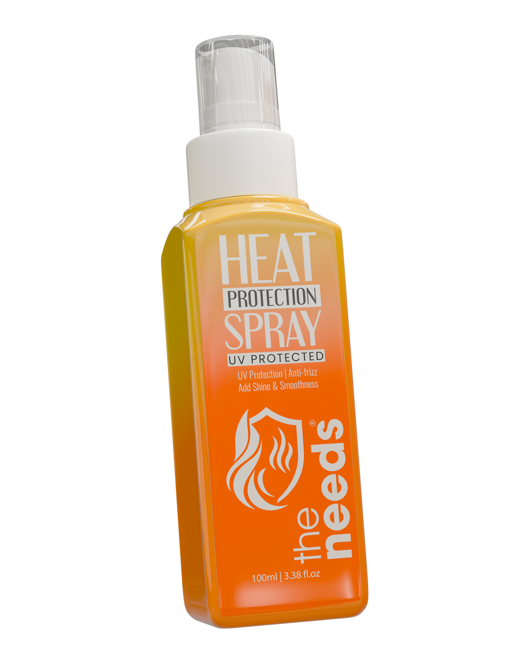Heat Protection Hair Spray – 100 ml with Vitamin E & Botanicals Oil | Iron Guard+Adds High Shine and Primes for Styling | Resist Heat Damage to Hair | Prevents  Frizz, Damage & Breakage | Lightweight Thermal Protection Spray | Paraben & Sulfate Free.