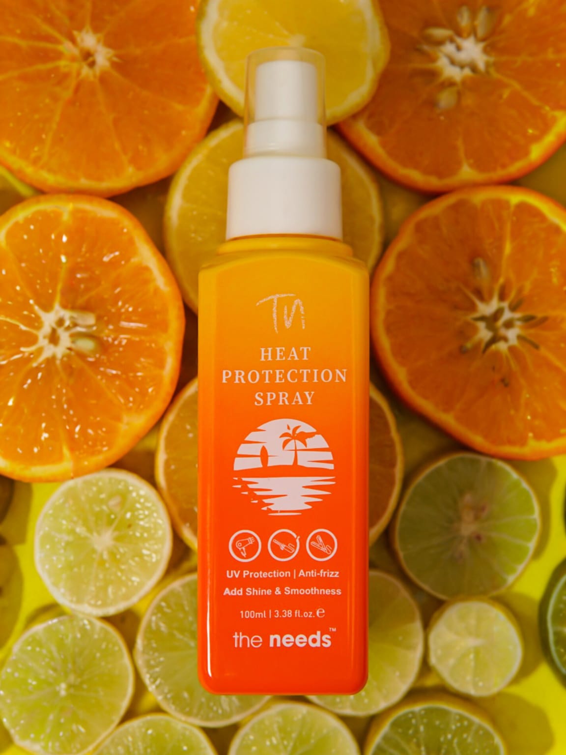 Heat Protection Hair Spray – 100 ml with Vitamin E & Botanicals Oil | Iron Guard+Adds High Shine and Primes for Styling | Resist Heat Damage to Hair | Prevents  Frizz, Damage & Breakage | Lightweight Thermal Protection Spray | Paraben & Sulfate Free.