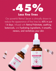 Retinol Serum – 30ml, Retinyl & Ascorbyl Palmitate+Vitamin E+BHA | Skin Booster Serum | Anti-Aging Face Serum for Fine Lines, Wrinkles & Premature Sun Damage | Minimizes Pore Size+Refines Skin Texture | Skin Hydration+Smoothing | Gentle Skin Brightening.